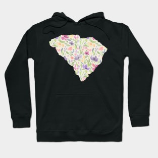 South Carolina Silhouette Florals Hoodie